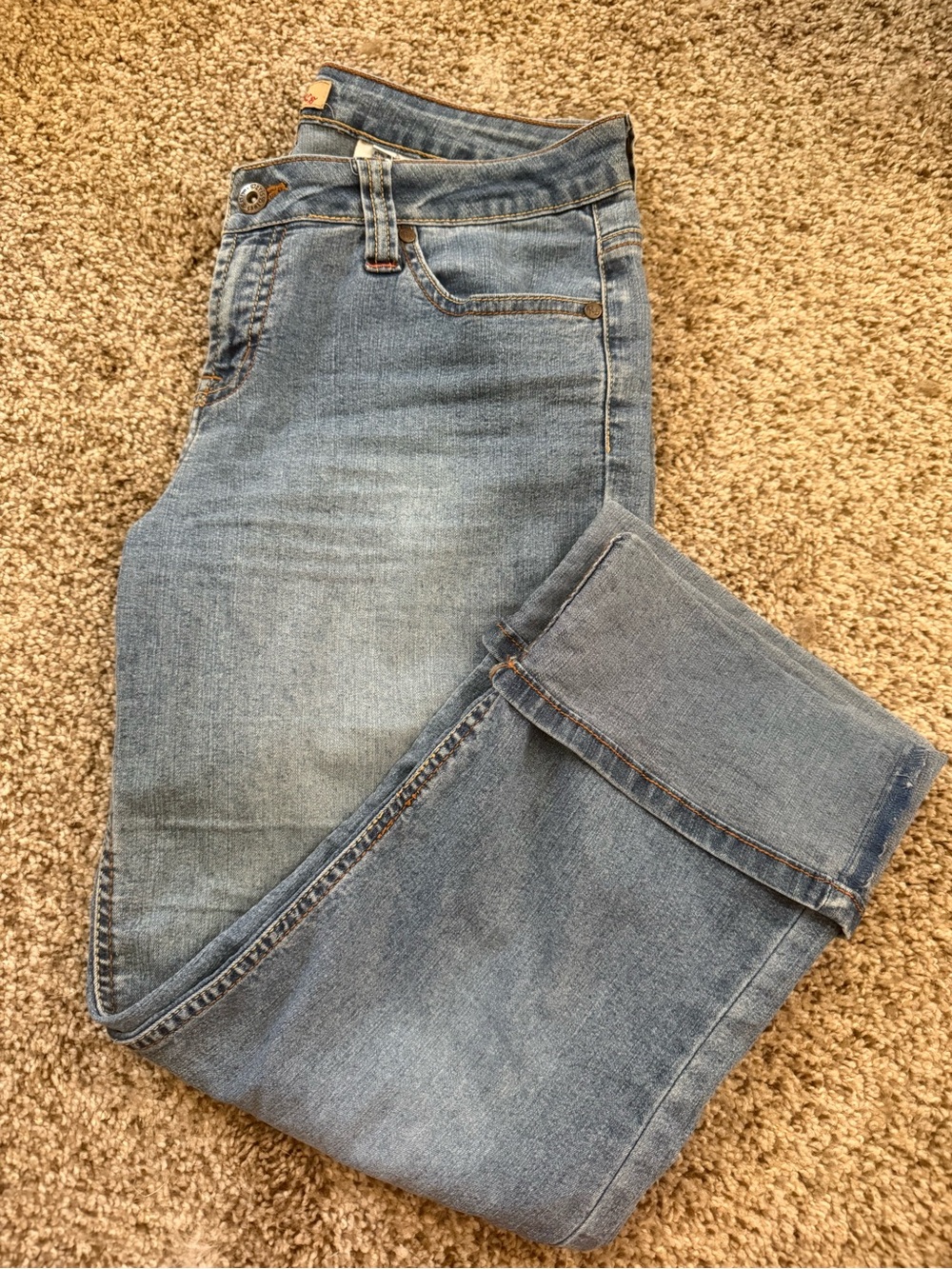 Paris Blues Light Wash Straight Leg Jeans
